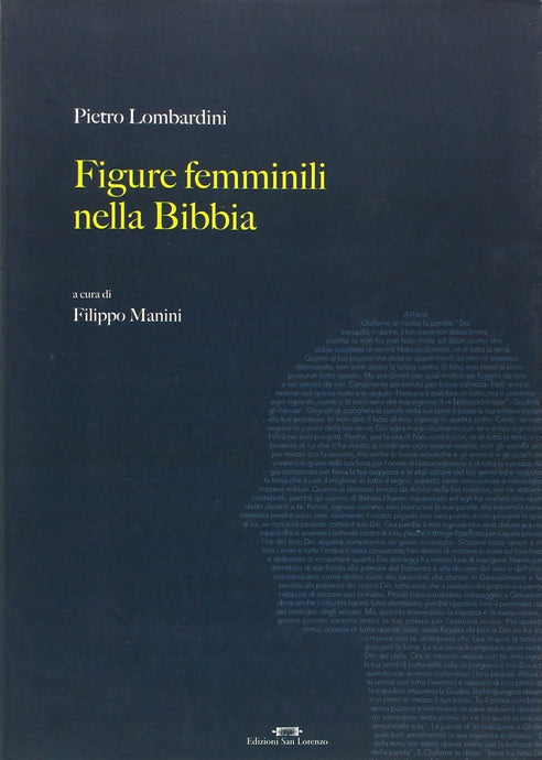 Le figure femminili nella Bibbia - di PIETRO LOMBARDINI - Edizioni San Lorenzo